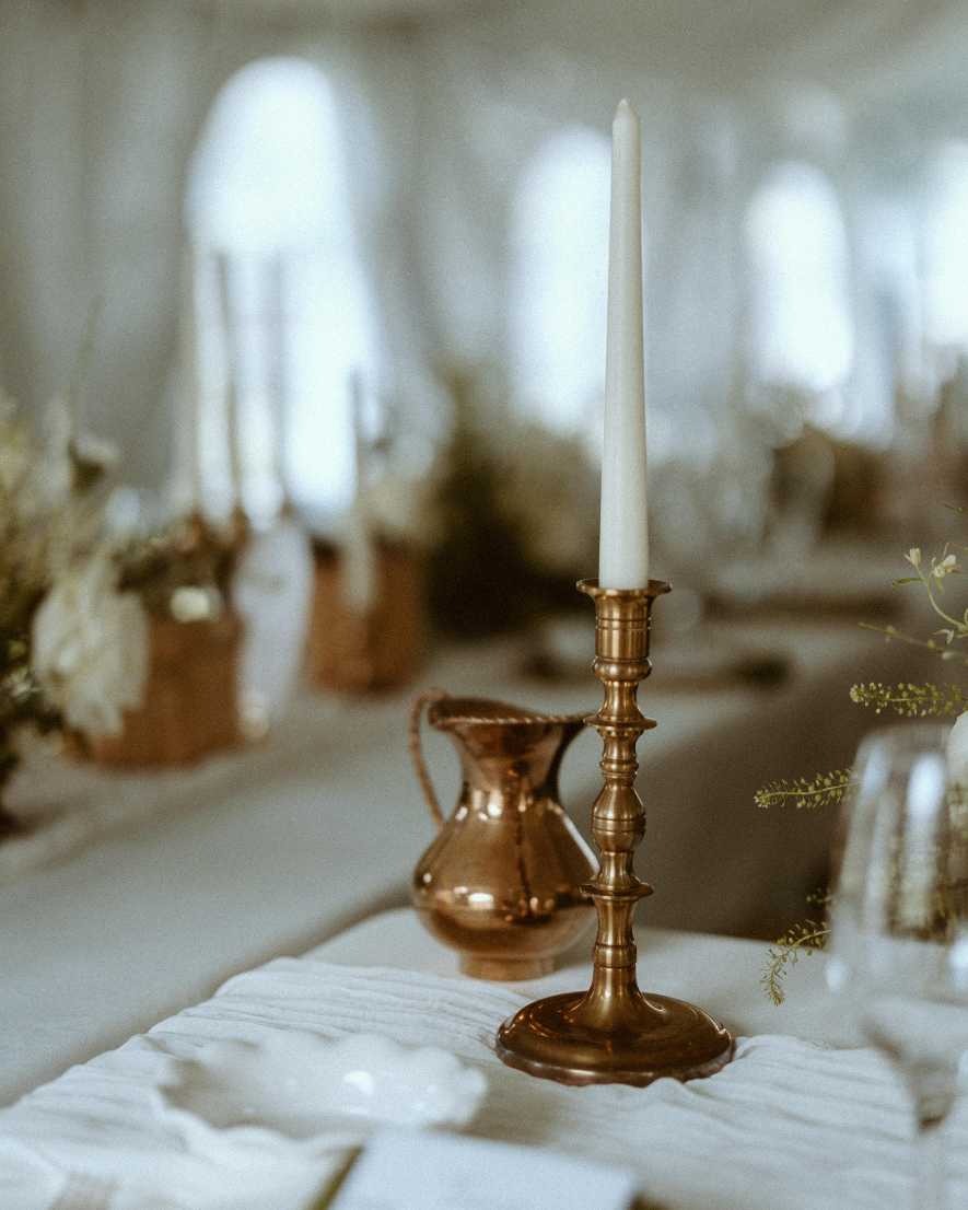 Curated Brass Candlestick Collection